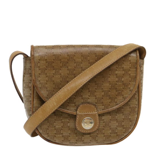 CELINE Handbags - CELINE Macadam Canvas Shoulder Bag Beige Auth 29662